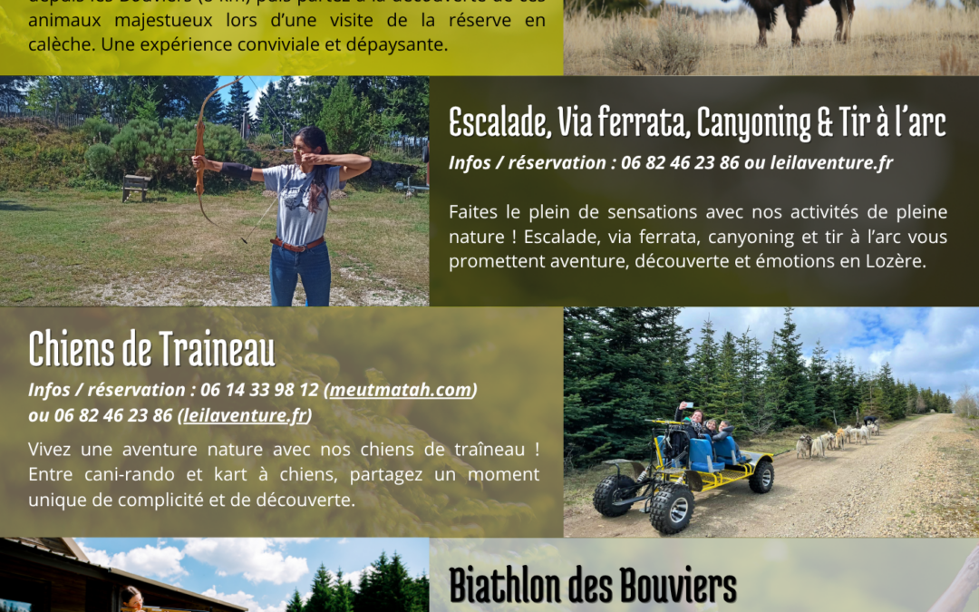L’été aux Bouviers 2026 : Votre escapade nature et activités au frais en Lozère
